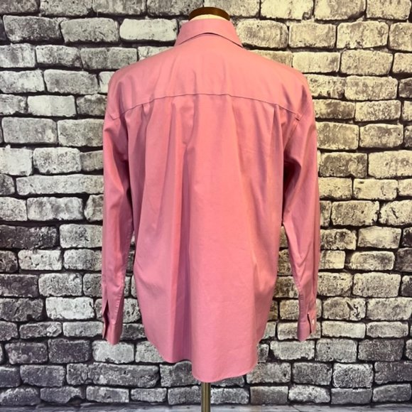 Talbots Pink Wrinkle Resistant Long Sleeve Button Down Blouse Size 10 - Picture 6 of 9